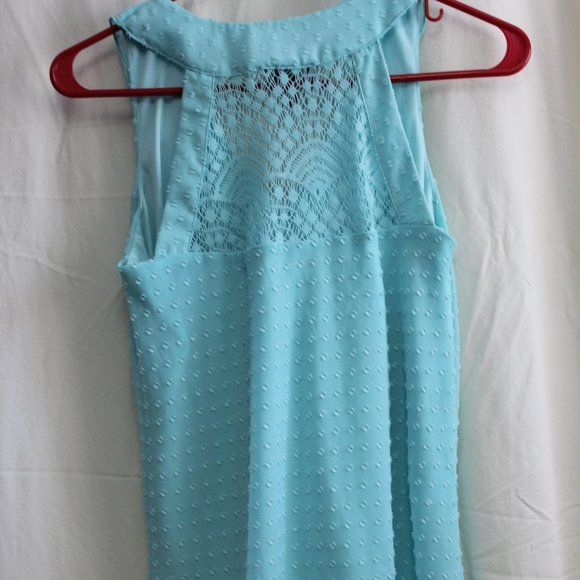 💙 iZ Byer Turquoise Sleeveless Blouse Size Small - Picture 3 of 5